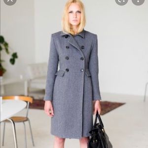 Emerson Fry double chest women pea coat gray